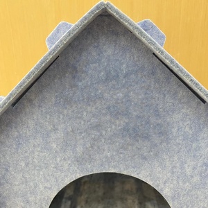 <span class=keywords><strong>Cama</strong></span> Cueva Plegable de Fieltro para Gatos, Diseño Nuevo, Casa para Mascotas de Felpa Suave <span class=keywords><strong>con</strong></span> Cojín, <span class=keywords><strong>Nido</strong></span> Interior para Dormir para Gatos y Perros Pequeños - Product Image 6