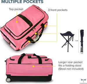 Free sample Garment Rack Dance <b>Trolley</b> Bag with Rolling Upright <b>Luggage</b> and Travel Costume Rack Duffel - Product Image 5