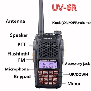 BFUV-6R - Intercomunicador Analógico de Alta Calidad para Radioaficionados VHF/UHF de 5 W, Largo Alcance, Portátil, Negro, Resistente al Agua IPX-1, Batería de 128 1000-1500 mAh - Product Image 6