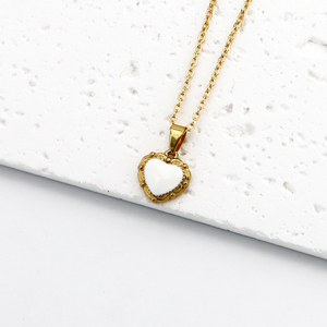 Custom LOVE Heart Shaped Pendant Necklace 18k Gold Women <strong>Jewelry</strong> Colorful Enamel Pendant Designs <strong>Stainless</strong> <strong>Steel</strong> Necklace - Product Image 2