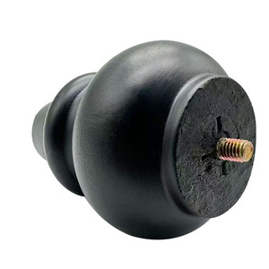 <span class=keywords><strong>Patas</strong></span> de Muebles en Forma de Calabaza de <span class=keywords><strong>Roble</strong></span> para Sofá, Mueble de TV, <span class=keywords><strong>Mesa</strong></span> de Centro, Cama - Diseño Minimalista Italiano, Color Negro, Tornillo M8, Pintado con Spray - Product Image 5