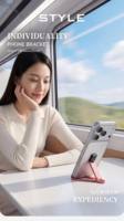 Nouveau produit lancé, support de téléphone portable de bureau multifonctionnel flexible réglable à 180 degrés en alliage d'aluminium
