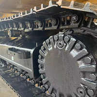Excavatrice sur chenilles CAT 320D2 d'occasion de 20 tonnes de poids opérationnel avec pompe pour la construction portuaire