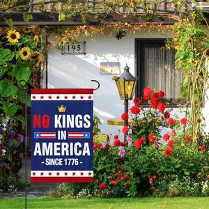 Bandera de Jardín 'No Kings in America' de 12 x 18 Pulgadas, Doble Cara, Poliéster Resistente, Bandera Contra el Odio, Salva <span class=keywords><strong>la</strong></span> <span class=keywords><strong>Democracia</strong></span> - Product Image 6
