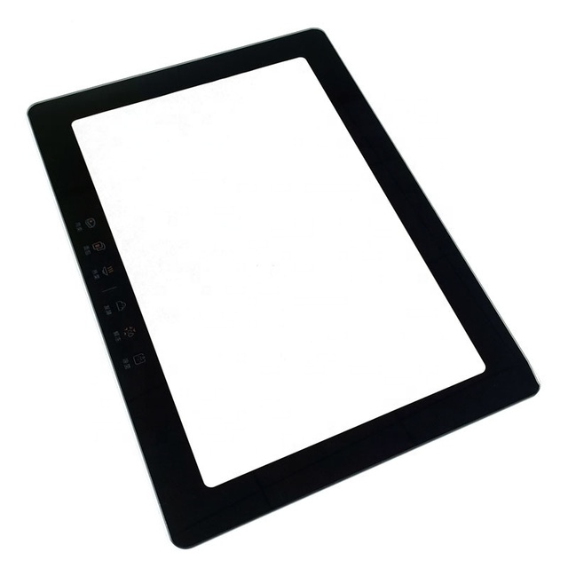 Appliance Tempered Glass Panel High Temperature Silk Screen Printing Smart Home Display Control Glass Oven Panel Glass