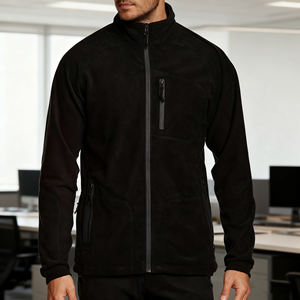 定制标志男士冬季徒步外套高品质灯芯绒面料立领拉链封口可逆刺绣标志夹克 - Product Image 2