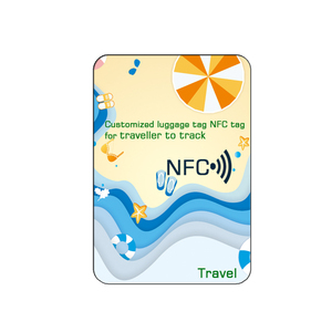 Venta caliente Etiquetas de equipaje NFC Reclamo de equipaje Tarjeta de boleto RFID Travel NFC Enabled Tarjeta de etiqueta de equipaje - Product Image 4