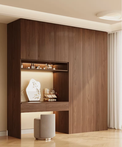 Nuovo Modello 2026: Combinazione Toeletta <span class=keywords><strong>e</strong></span> <span class=keywords><strong>Armadio</strong></span>, Scrivania Trucco per Camera da Letto, Stile Vintage in Rovere - Product Image 3