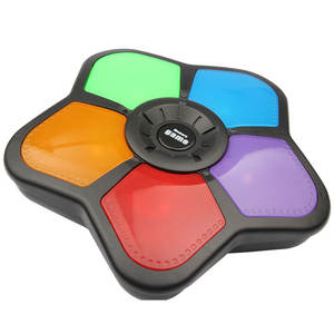Jeu éducatif électronique <span class=keywords><strong>de</strong></span> mémoire en forme d'étoile, labyrinthe pour enfants, 5 touches, jeu <span class=keywords><strong>de</strong></span> mémoire assorti, machine à jouer avec lumière et <span class=keywords><strong>musique</strong></span> - Product Image 1
