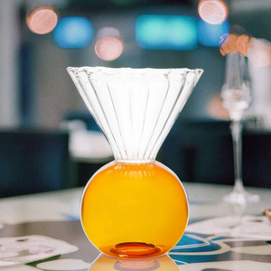 Gobelet à glace en verre borosilicate coloré décoratif fait main OEM, résistant à la chaleur, pour la décoration de table - Product Image 3
