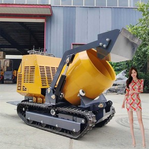 300L Crawler Mini Concrete Mixer Dump Truck Mixer Concrete Mobile Portable Crawler Self-Loading Concrete Mixer - Product Image 2