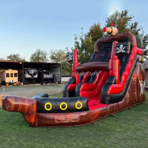 Château gonflable commercial Langko Pirate Ship Piratenschiff pour bébés Hupfburg - Product Image 3