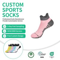 Chaussettes de compression sportives respirantes et absorbantes pour femmes, antibactériennes, pour marathon, au-dessus du genou, sur mesure