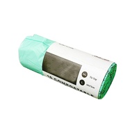 Sac à déchets de camping et toilettes à soufflets latéraux 10L, certifié biodégradable et compostable, en amidon de maïs + PBAT + PLA, sans plastique