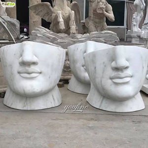 Pietra moderna del fronte della sedia del tavolo di marmo naturale della decorazione del <span class=keywords><strong>giardino</strong></span> all'aperto <span class=keywords><strong>da</strong></span> vendere - Product Image 5