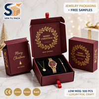 Boîte d'expédition en carton ondulé personnalisée pour Noël, boîte cadeau en carton kraft couleur avec logo, fournisseur d'usine OEM