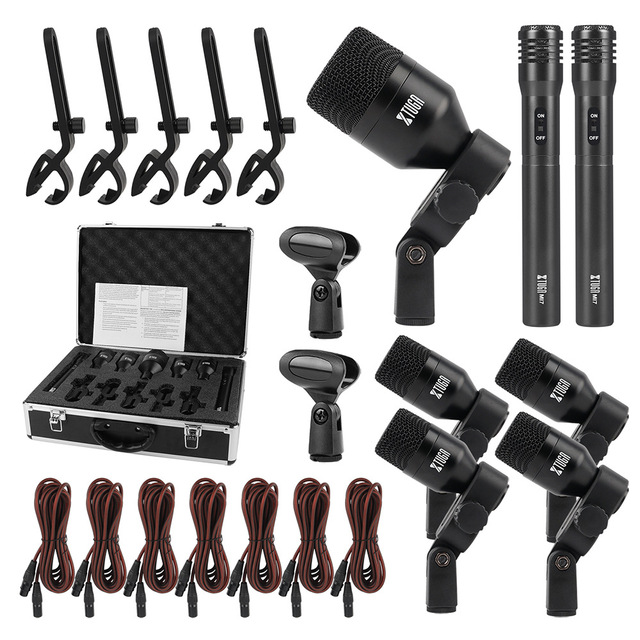 China Wholesale Cheap Price Professional Instrument Mic Drum Microphone Set 7 Pcs Mic