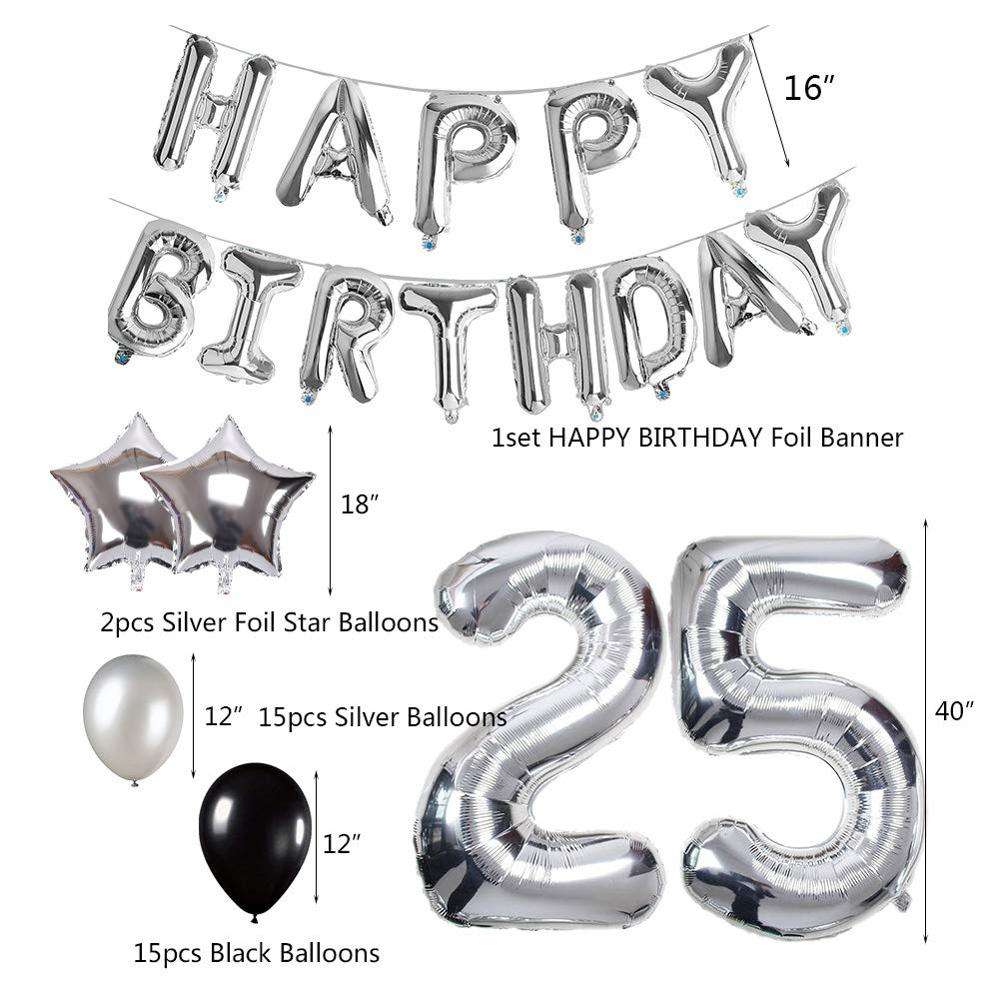 Hambly Silver Foil Birthday Stickers - 25 Sheets Of Prismatic Celebration Stickers