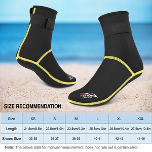 Calcetines de Buceo de Neopreno de 3 mm, Calcetines de Agua para Playa, Botas de Traje de Neopreno Térmicas Antideslizantes para Buceo, Rafting, Snorkel, Navegación, Natación - Product Image 5