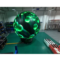 Écran LED sphérique 3D à pas fin personnalisé, installation facile, mur vidéo flexible et incurvé, couleur pleine, numérique, extérieur, IP65