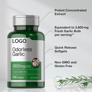 OEM/ODMFactory Marque privée Meilleur prix 100% Huile d'ail naturelle Complément alimentaire Renforce l'immunité Antioxydant Sans odeur Gélules molles d'ail pour adultes - Product Image 4