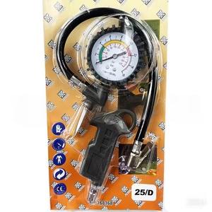 Manomètre mécanique de haute précision avec grand cadran et tuyau flexible pour voitures, motos et SUV - Product Image 4