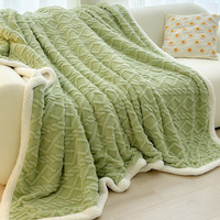 Jeté en polaire sherpa double face en taffetas 100% polyester écologique pour toutes les saisons, pour la maison, les voyages, lavable en machine, extra