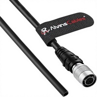 Kabel Alvin HR10A-7P-6S 6 Pin Female ke Open End Power I/O untuk Sony CCD, Basler, Keyence, Cognex, Baumer