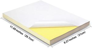 <span class=keywords><strong>Carta</strong></span> <span class=keywords><strong>Adesiva</strong></span> <span class=keywords><strong>Trasparente</strong></span> in PET Formato A4 Compatibile con Stampanti a Getto d'Inchiostro - Product Image 5