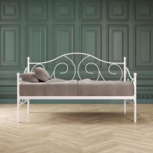 Pull Out Metal Double Sofa Bed Folding Metal <strong>Futon</strong> Bed with <strong>Slats</strong> - Product Image 2