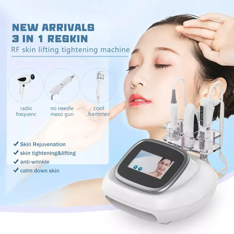 2024 Mais recente estilo frio martelo facial RF equipamentos água spray alta pressão sem agulha meso arma beleza máquina