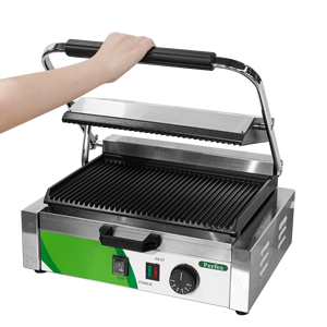 เตาปิ้งย่างไฟฟ้าแบบแผ่นเหล็กหล่อเคลือบสารกันติด รุ่น All-Groove Ribbed กำลังไฟ 1800 วัตต์ สำหรับทำแซนวิชเชิงพาณิชย์ รุ่น PG-811 - Product Image 3