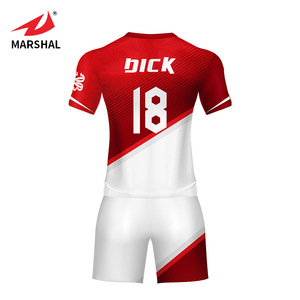 Foreign trade digital printing 100% polyester custom football T shirt for team - Product Image 3
