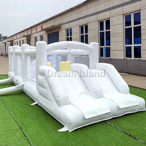Castillo de salto inflable de la casa del rebote del obstáculo del material del PVC para la diversión del patio de recreo de los niños - Product Image 1