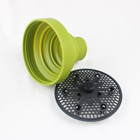 Diffuseur de sèche-cheveux pliable universel résistant à la chaleur, souffleur pour cheveux bouclés, diffuseur de sèche-cheveux pliable en Silicone