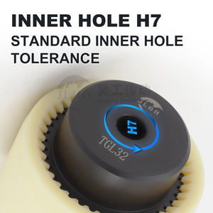 Acoplamentos de Eixo Flexível de Aço HAOGONG 20mm para Bomba RGF NL2 TGL, Motor Hidráulico, Manga de Nylon, Engrenagem de Dentes, Pinhão Rígido 2000N-M - Product Image 2