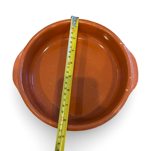 Tazón de tapas artesanal de arcilla de terracota, plato rústico de cerámica hecho a mano, ideal para tapas, aperitivos, salsas, condimentos y uso en interiores. - Product Image 4