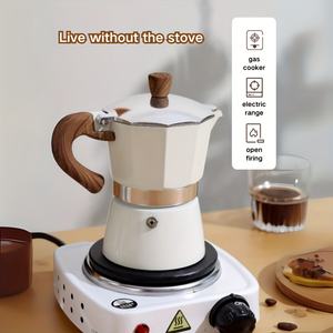Cafetera Espresso Tradicional para Estufa, Cafetera Moka Ideal para Cafés Italianos y Cubanos, Cafetera <span class=keywords><strong>Greca</strong></span> - Product Image 5