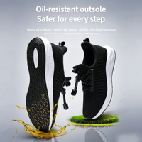Chaussures de marche décontractées pour hommes, blanches, respirantes, en tricot, sans lacets, à boucle, semelle épaisse en mousse, vente en gros, OEM, ODM, personnalisables
