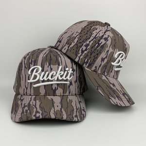 หมวกกอล์ฟกันน้ำแบบกำหนดเอง 5 แผง หมวกทรง Trucker ระบายอากาศ ปักโลโก้ ตัดด้วยเลเซอร์ มีรูร้อยเชือก ลายพราง หมวกเบสบอล - Product Image 4