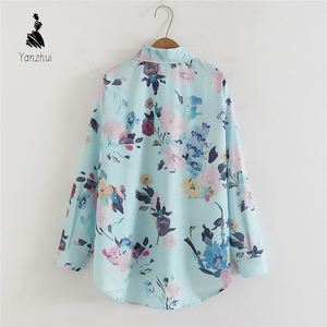 Kemeja Wanita Lengan Panjang Bahan Satin Poliester Motif Sederhana Kerah Polo Kasual Nyaman untuk Musim Gugur Model Terbaru - Product Image 2
