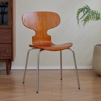 Chaises de salle à manger avec dossiers en bois massif Tables de café et chaises de conférence modernes et minimalistes