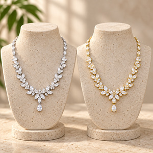 Collana con Pendente a Marquise per Donne, Design Elegante da Principessa, Accessorio per Abiti da Sera e Feste - Product Image 2