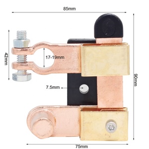 Bovenste Post Negatieve Batterij Ontkoppelingsschakelaar <span class=keywords><strong>12V</strong></span> /24V 750 Ampère Mes Isolator Power Cutoff Schakelaar (Horizontaal En Verticaal) - Product Image 2