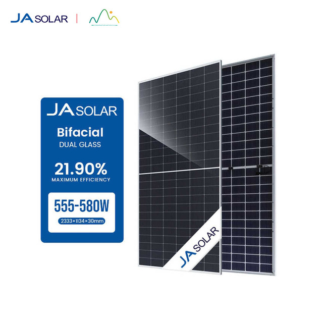 JA Solar Panel 550w 560w 580w 440w 600w 720w Mono Solar Panels N Type With Dual Glass Soler Panel