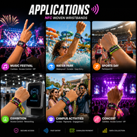 Pulseras NFC con Código QR y Logotipo Personalizado OEM ODM, Etiqueta RFID de Tela VIP, Mini Etiqueta para Eventos, Hoteles, Tarjetas de Visita y Pagos