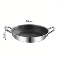 Poêle à induction écologique de luxe en acier inoxydable motif nid d'abeille en céramique planche à découper de cuisine antidérapante en métal pour la cuisine à domicile