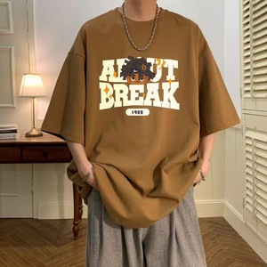 เสื้อยืด QUATU ผ้าฝ้าย 100% 270 แกรม ไซส์ US เสื้อเปล่าแบบยูนิเซ็กซ์ ปรับแต่งได้ พิมพ์ลายพัฟฟ์ หมึกพิมพ์นูน - Product Image 1