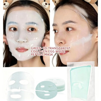 Masque Visage Coréen Hydratant au Collagène et Acide Hyaluronique, Éclaircissant Anti-Âge, Vitamine C, Format Personnalisable, Marque Blanche