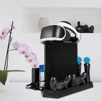 Chargeur de siège multifonctionnel Ps4/slim/pro/VR amélioré Support de refroidissement Poignée Chargeur Base Support de disque Accessoires